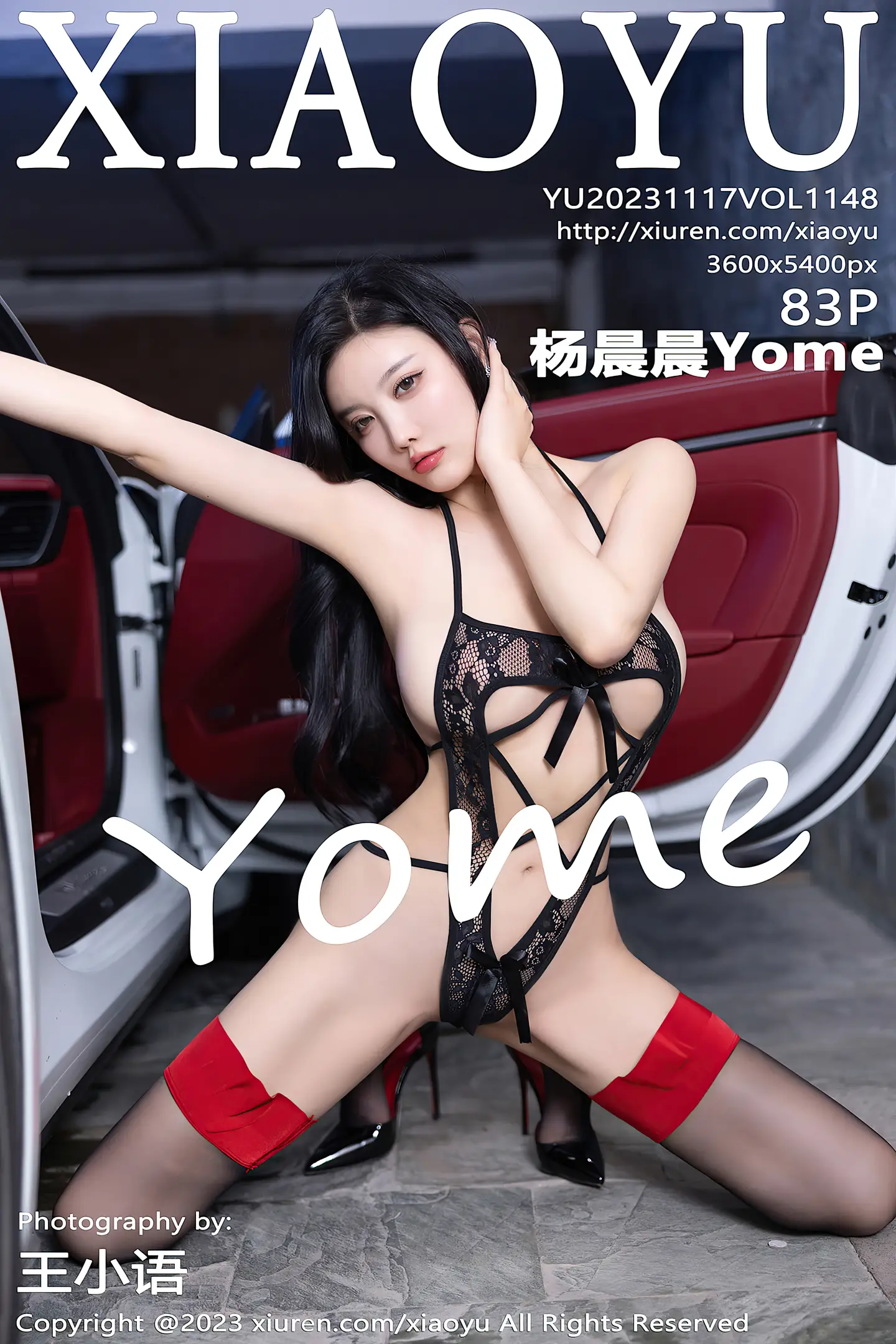 [XiaoYu画语界]Vol.1148_女神杨晨晨Yome豪车主题黑色蕾丝情趣服饰秀丰腴身材诱惑写真83P-秀人网 - XiuRen.Space